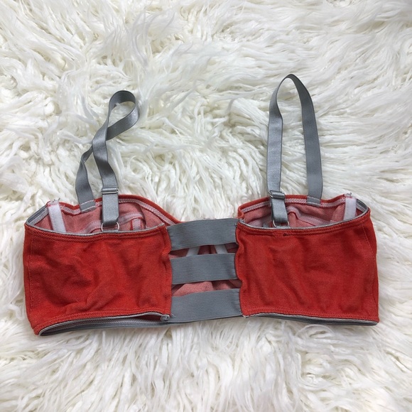 Sparkle & Fade Rust Orange Gray Underwire Bra L - Picture 2 of 5